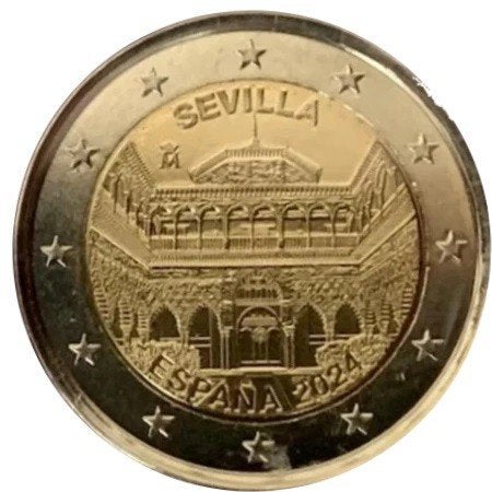 2 Euro Spanje 2024 - Alcazar de Sevilla - UNC, Postzegels en Munten, Munten | Europa | Euromunten, Verzenden, Spanje, 2 euro, Losse munt