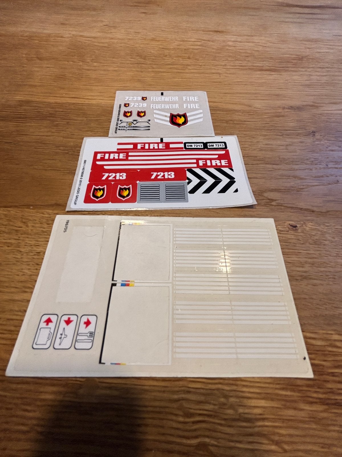 LEGO Brandweer Stickers 7239 / 7213 - Nieuw, Ophalen of Verzenden, Nieuw
