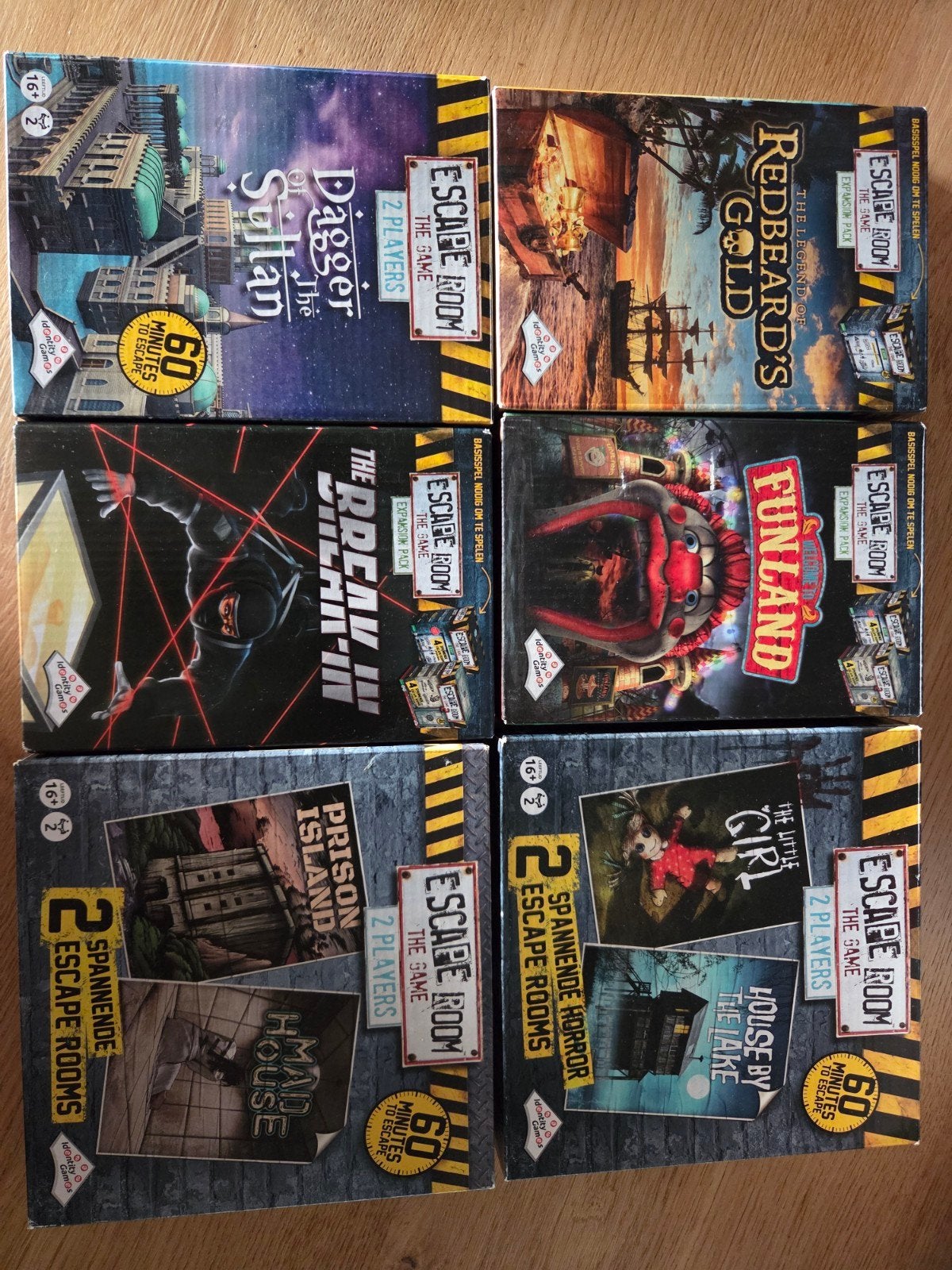17x Escape Room The Game bordspellen, Een of twee spelers, Ophalen of Verzenden, Gebruikt, Identity Games