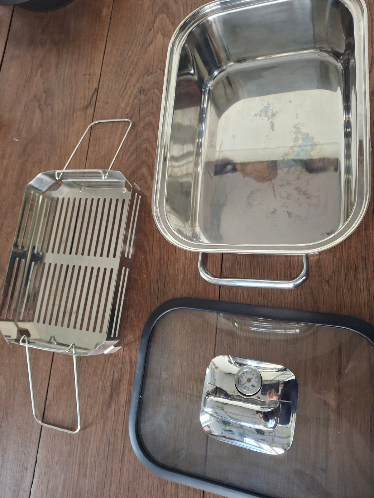 WMF TransTherm Braadslede 3,5 L, Zilver, Ophalen of Verzenden, Metaal, Overige merken