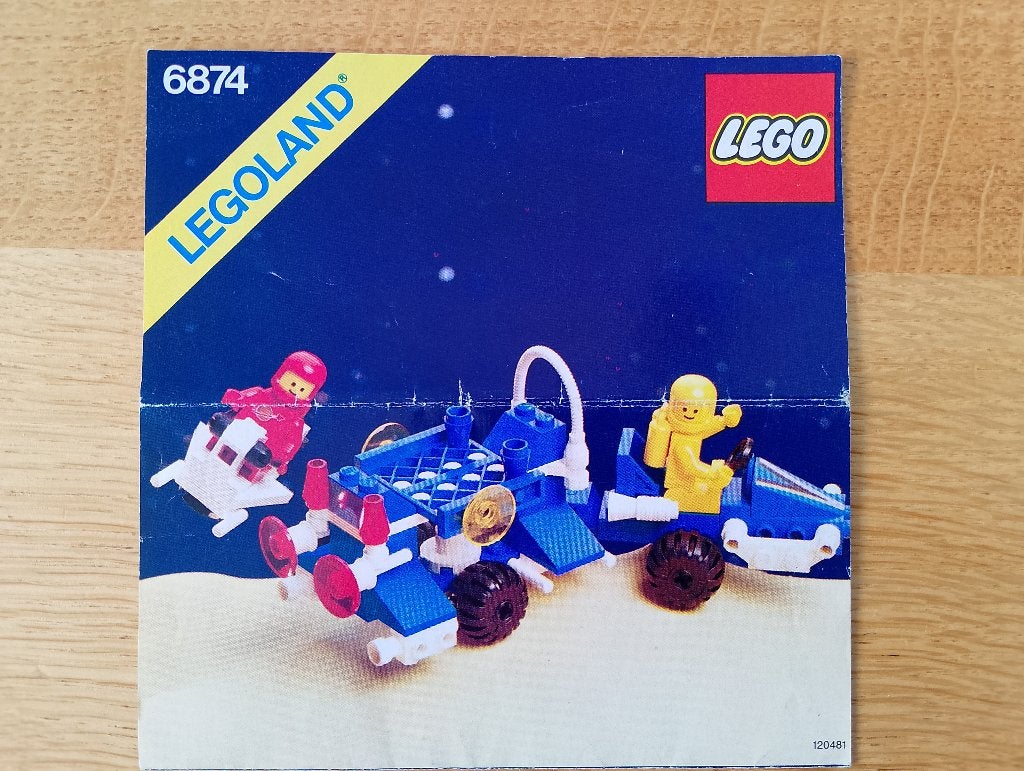 LEGO bouwtekening 6874 Moon rover, Kinderen en Baby's, Speelgoed | Duplo en Lego, Ophalen of Verzenden, Gebruikt, Lego