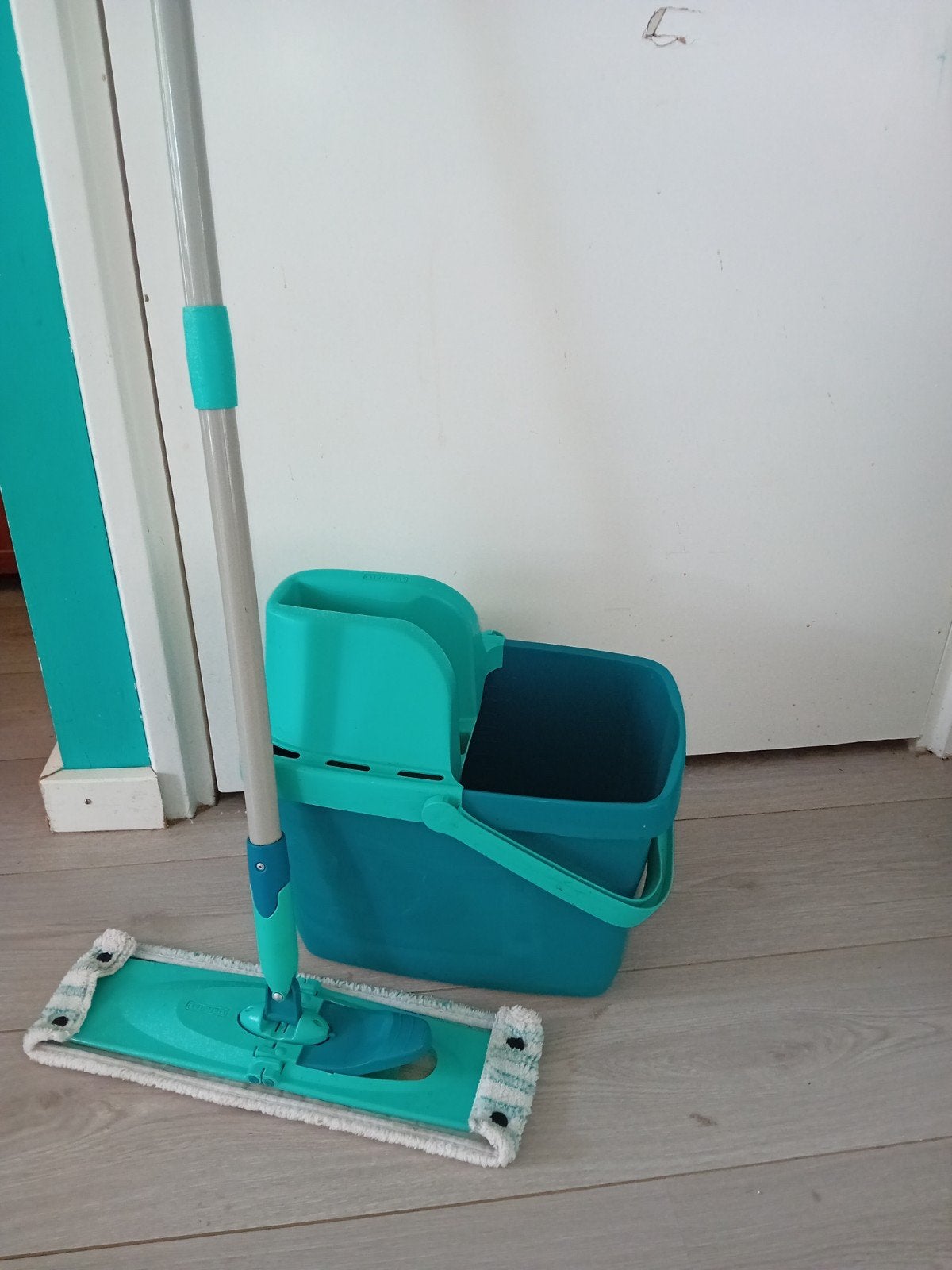 Leifheit Dweilset met Emmer en Wringer, Ophalen, Mop of Dweil