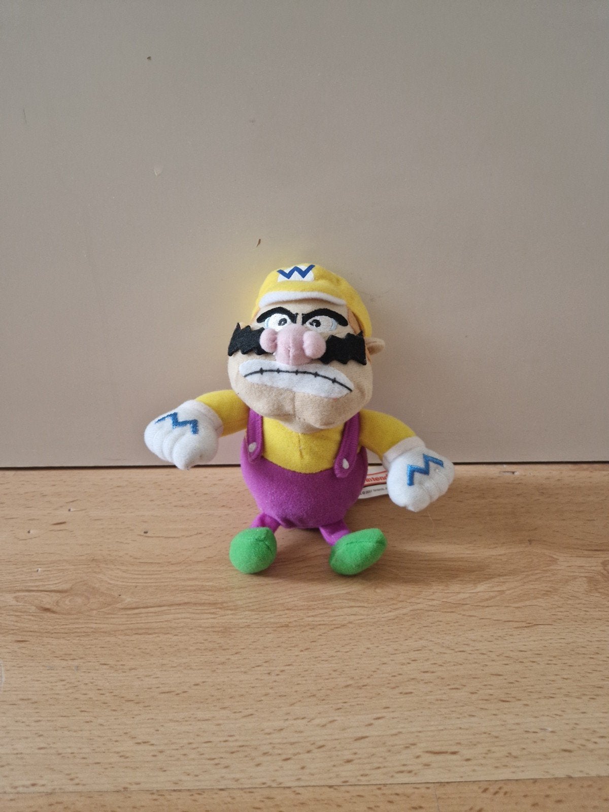knuffel super mario bros wario 2007 gosh nintendo vintage, Ophalen of Verzenden, Zo goed als nieuw, Overige typen