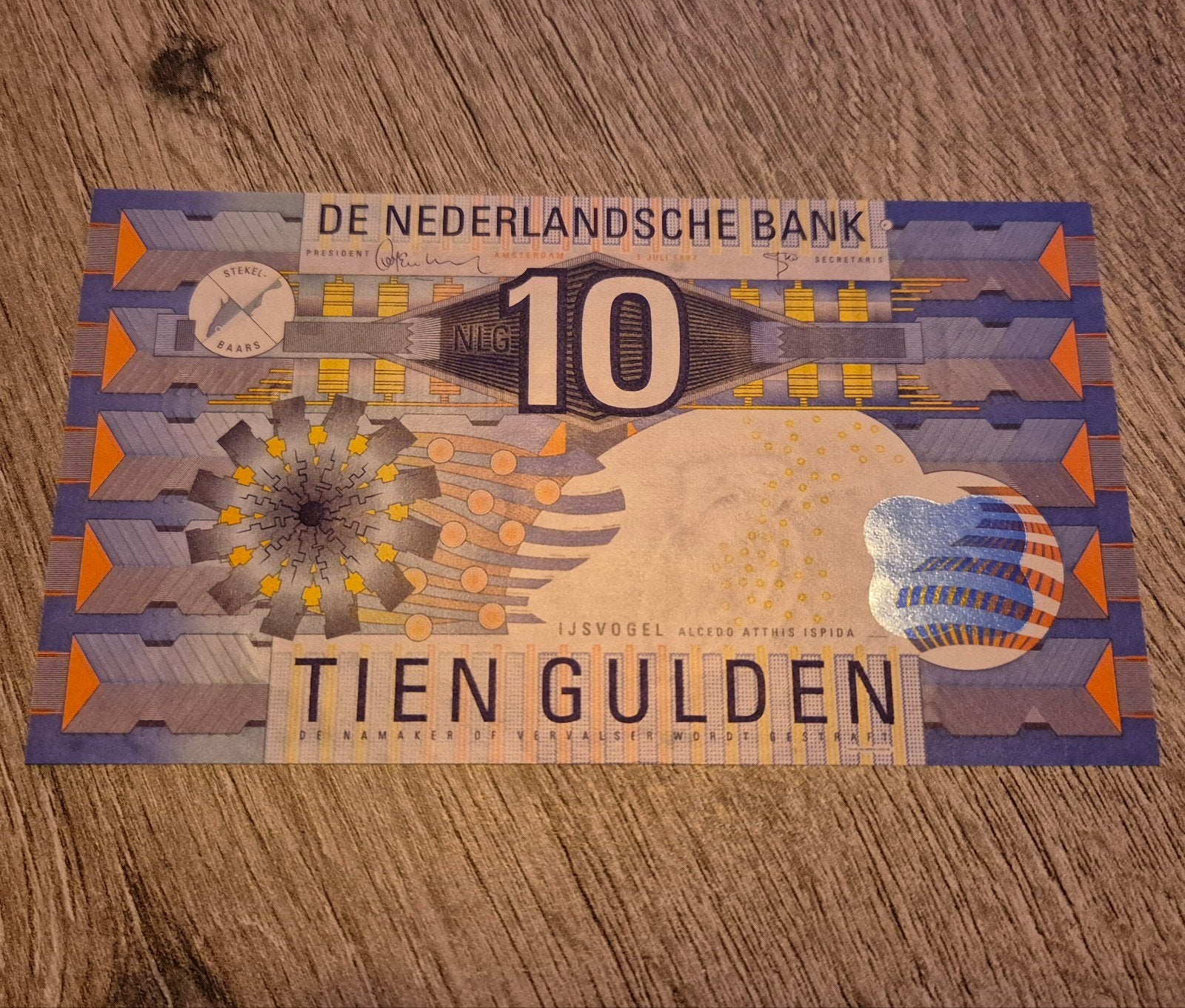10 Gulden IJsvogel 1997 UNC Biljet, Verzenden, Nederland, Bankbiljetten