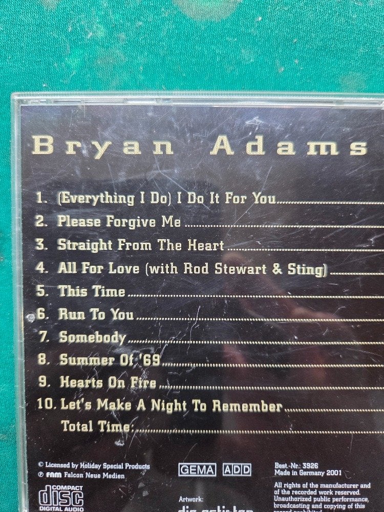 cd bryan adams everything i do, Ophalen of Verzenden