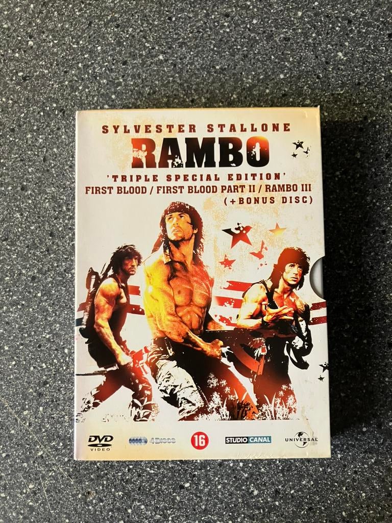 Rambo Trilogy 4-Disc, Vanaf 16 jaar, Ophalen of Verzenden, Zo goed als nieuw