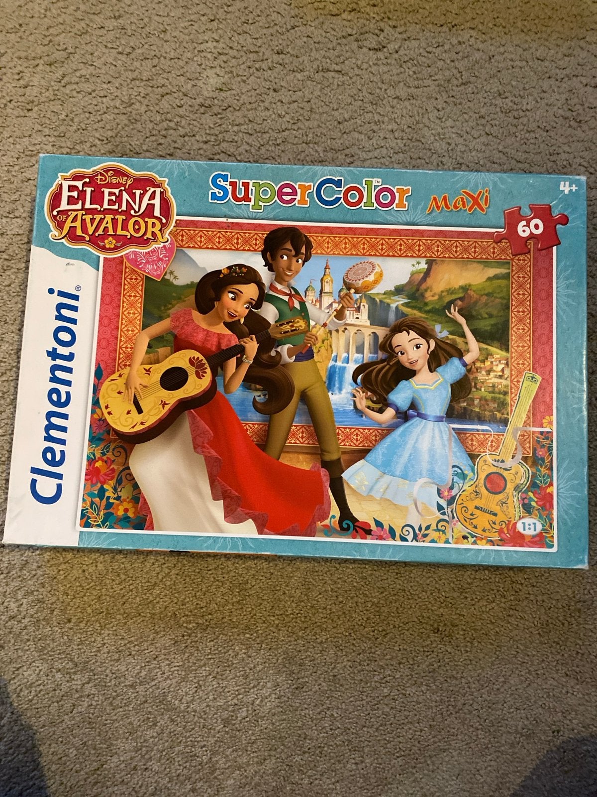 Disney Elena van Avalor SuperColor Maxi Legpuzzel 60 stukjes, Ophalen of Verzenden, Minder dan 500 stukjes, Nieuw, Legpuzzel