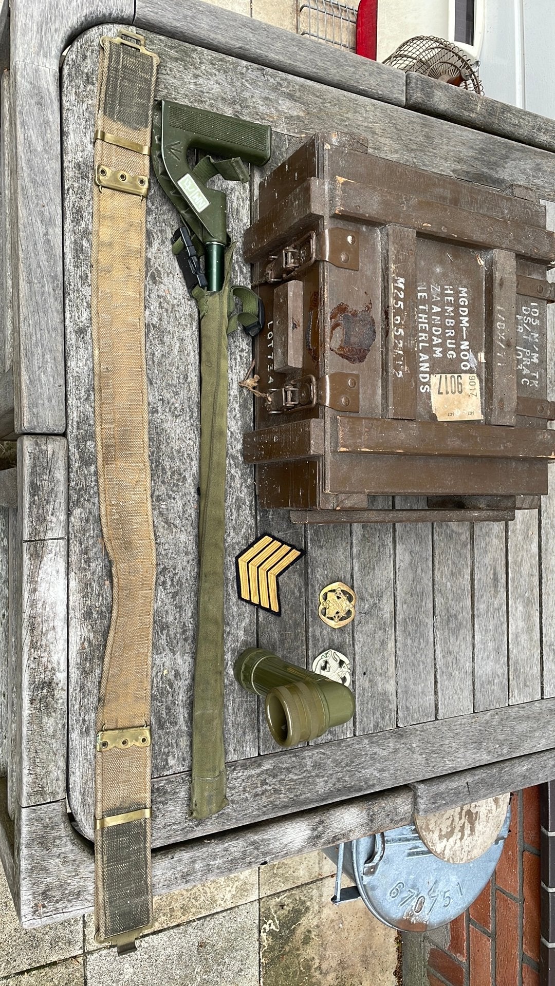 Militaire uitrusting., Verzamelen, Militaria | Algemeen, Ophalen of Verzenden, Landmacht, Nederland