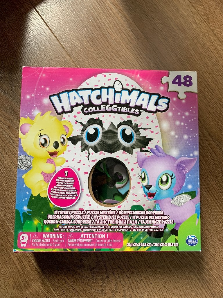 Puzzel Hatchimals 48 stukjes, Kinderen en Baby's, Ophalen of Verzenden, 10 tot 50 stukjes, Zo goed als nieuw, 4 tot 6 jaar