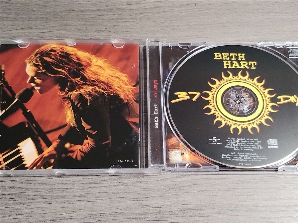 Beth Hart ‎– 37 Days, Ophalen of Verzenden, Zo goed als nieuw, Jazz