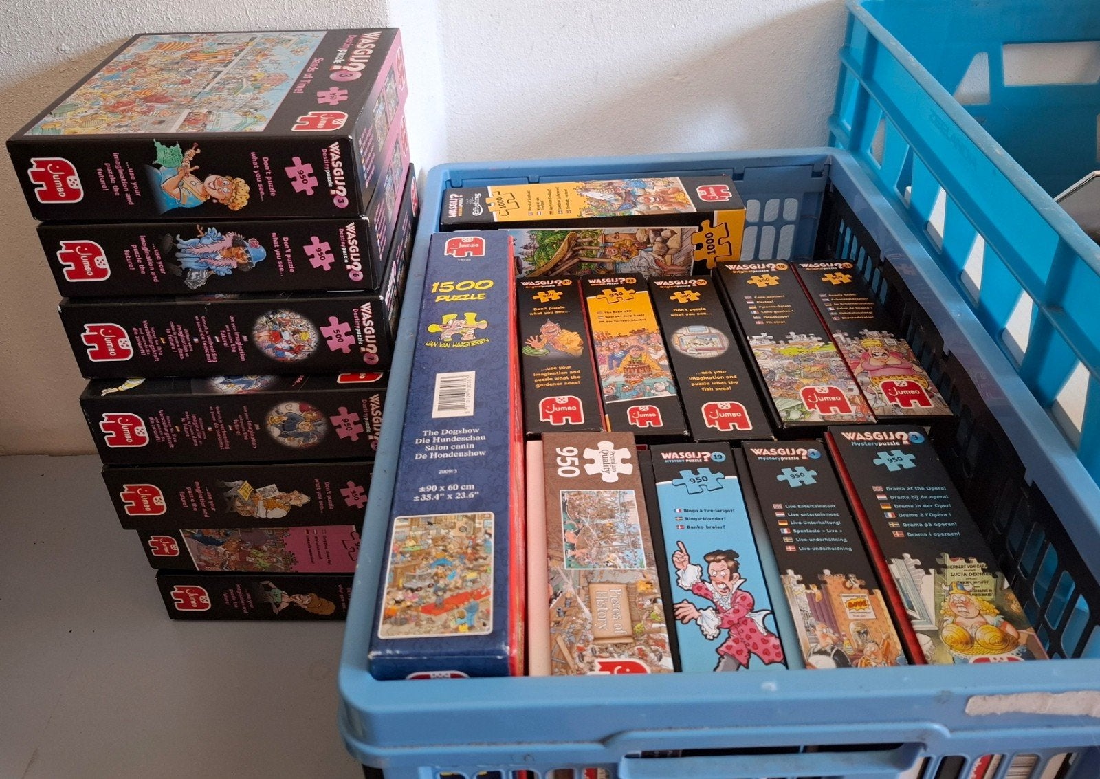 14 puzzels, 1 koop, Ophalen, 500 t/m 1500 stukjes, Zo goed als nieuw