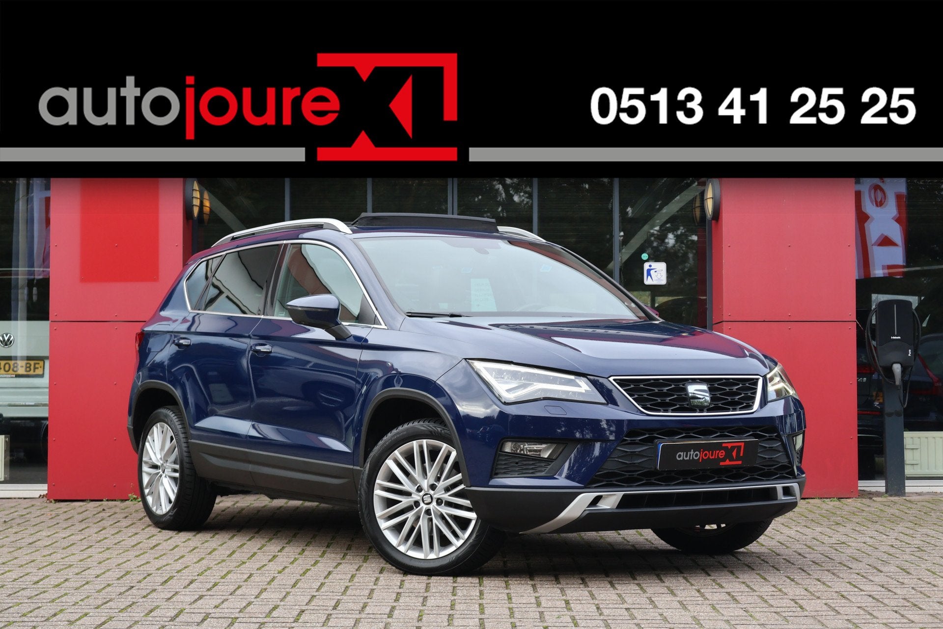 SEAT Ateca 1.4 EcoTSI Xcellence Automaat | LED | Panoramadak, Auto's, Gebruikt, 4 cilinders, 150 pk, Blauw
