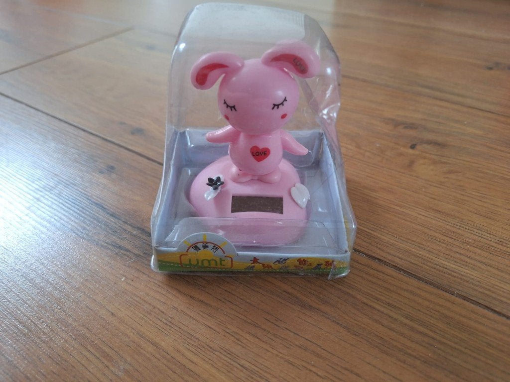 Leuk bewegend wekkertje (werkt op zonlicht) voor kinderen, Ophalen, Nieuw, Roze, Wekker
