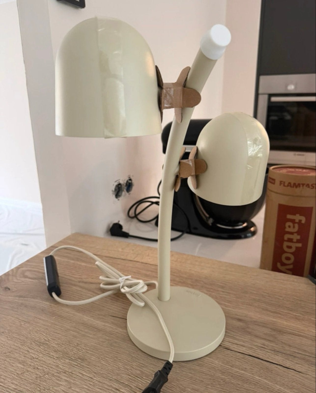 Nieuwe Fatboy Lebow Tafellamp - Beige, Verstelbaar & Dimbaar, Beige, Dimbaar, Ophalen of Verzenden, Modern
