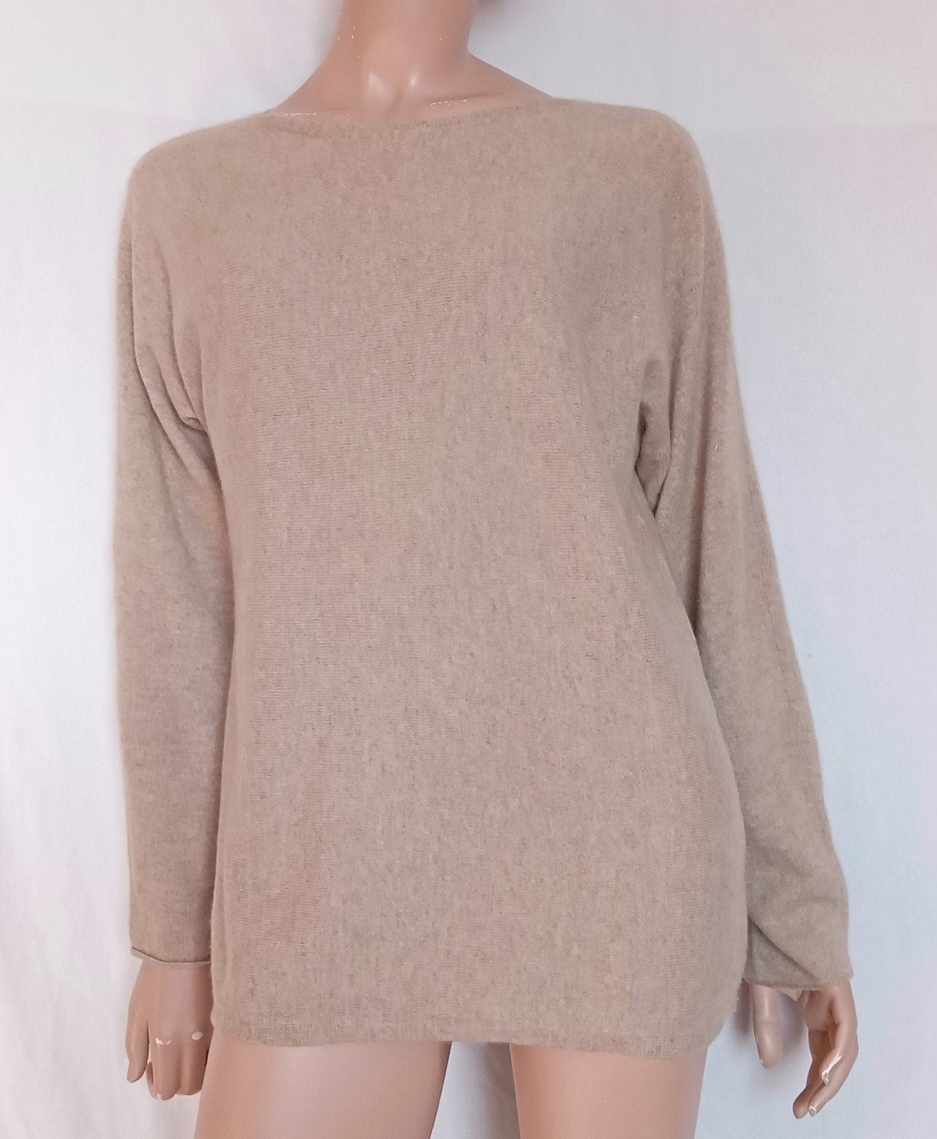 PETER HAHN CASHMERE Trui , Maat 42, Ophalen of Verzenden, Zo goed als nieuw, Maat 42/44 (L), Beige