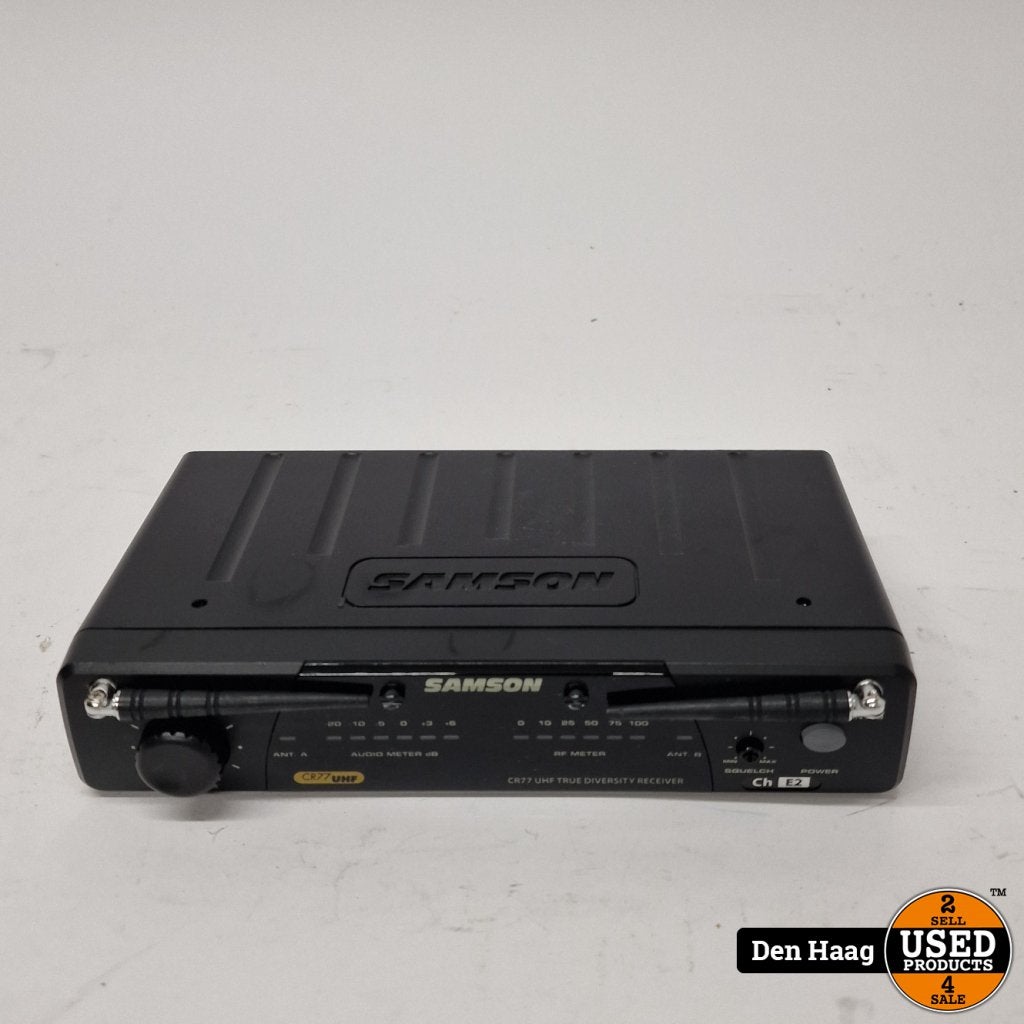 Samson CR77UHF true diversity receiver | nette staat, Samson, Gebruikt, Support@samson.com, 278-B Duffy Avenue
Hicksville, NY 11801
USA