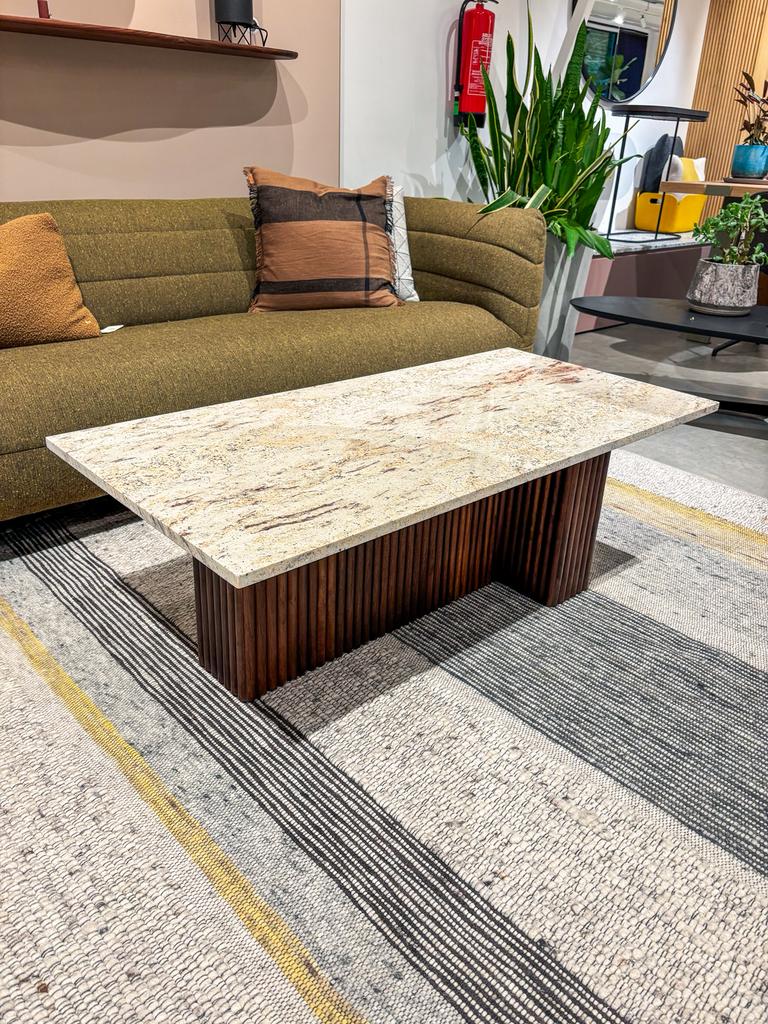 Salontafel, Huis en Inrichting, Tafels | Salontafels, 100 tot 150 cm, Zo goed als nieuw, Minder dan 50 cm, Rechthoekig