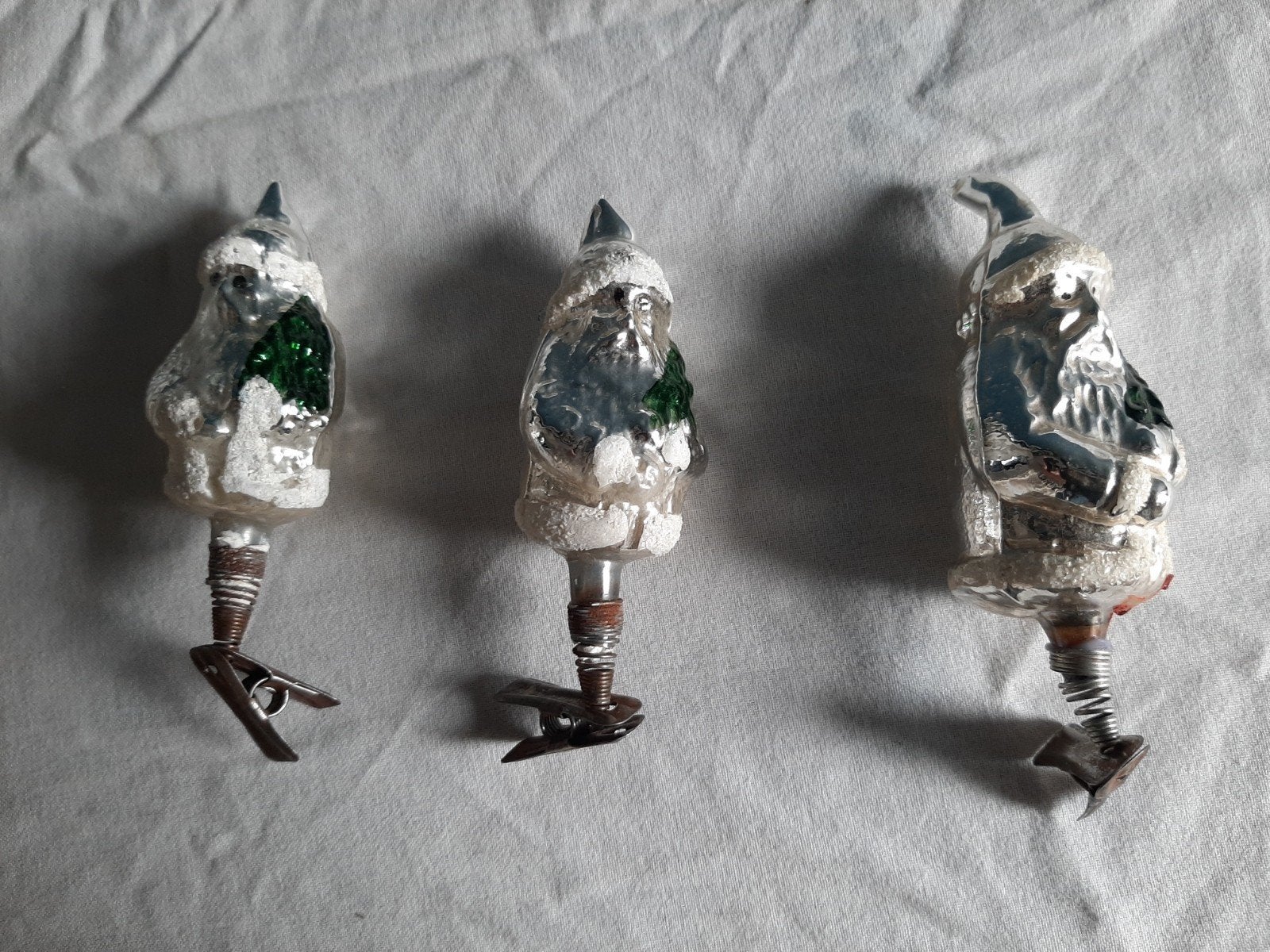 Vintage retro Antieke Kerstballen, Kerstornamenten op clip., Diversen, Ophalen of Verzenden, Gebruikt