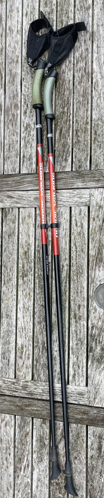Nordic Walking Stokken 1.15m - Gebruikt, Sport en Fitness, Bergsport en Wandelen, Ophalen of Verzenden, Gebruikt, Wandelstok