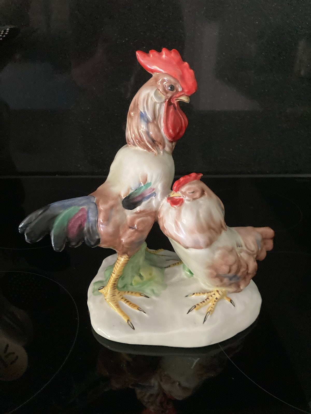 Vintage Italiaans Aardewerk Haan en Kip - Jaren '60/'70, Antiek en Kunst, Ophalen of Verzenden