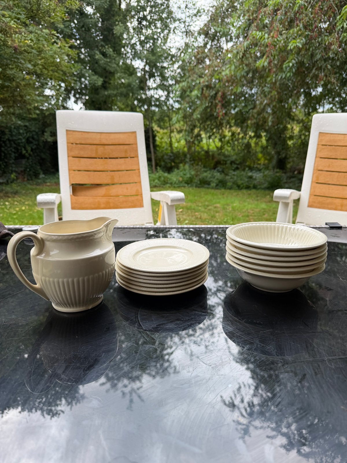 Wedgwood edge servies, Ophalen, Overige materialen, Minder dan 30 cm, Rond