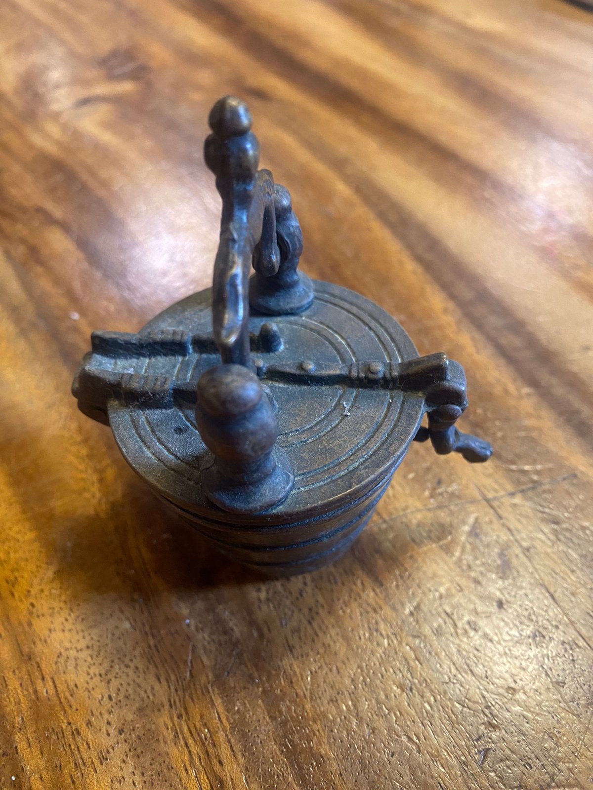 Sluitgewicht,360 gram,hoog met hengsel 9 cm,zonder 6 cm,, Ophalen of Verzenden