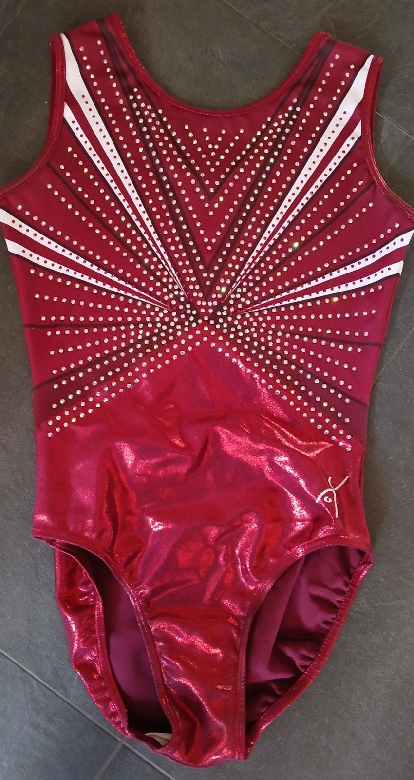 Turnpakje maat 38 Turnstar Fire Burgundy zgan, Ophalen of Verzenden, Zo goed als nieuw, Turnpak(je)