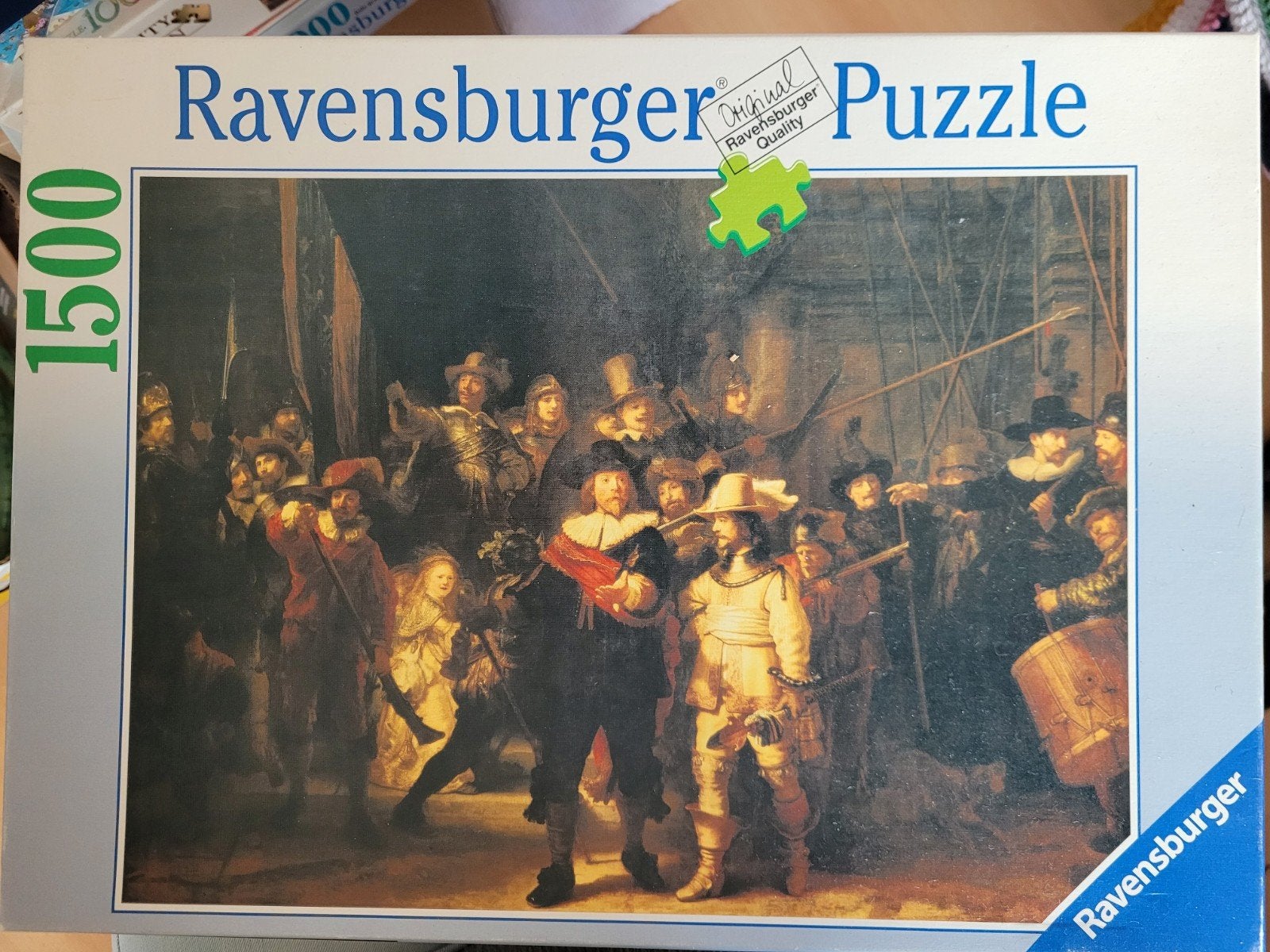 nachtwacht puzzel. 1500 stukjes, Ophalen of Verzenden, 500 t/m 1500 stukjes, Zo goed als nieuw, Legpuzzel