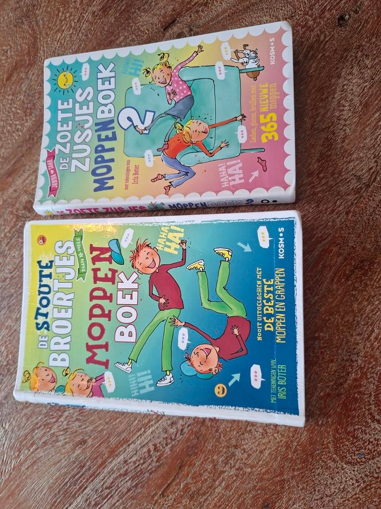 De Zoete Zusjes & De Stoute Broertjes Moppenboeken, Ophalen of Verzenden, Zo goed als nieuw, Hanneke de Zoete, Daan Mees, Iris Boter