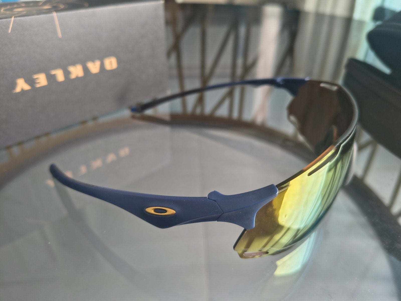 Oakley Cybr Dyno Zonnebril - Matte Abyss Prizm 24K, Ophalen, Zonnebril, Blauw, Nieuw