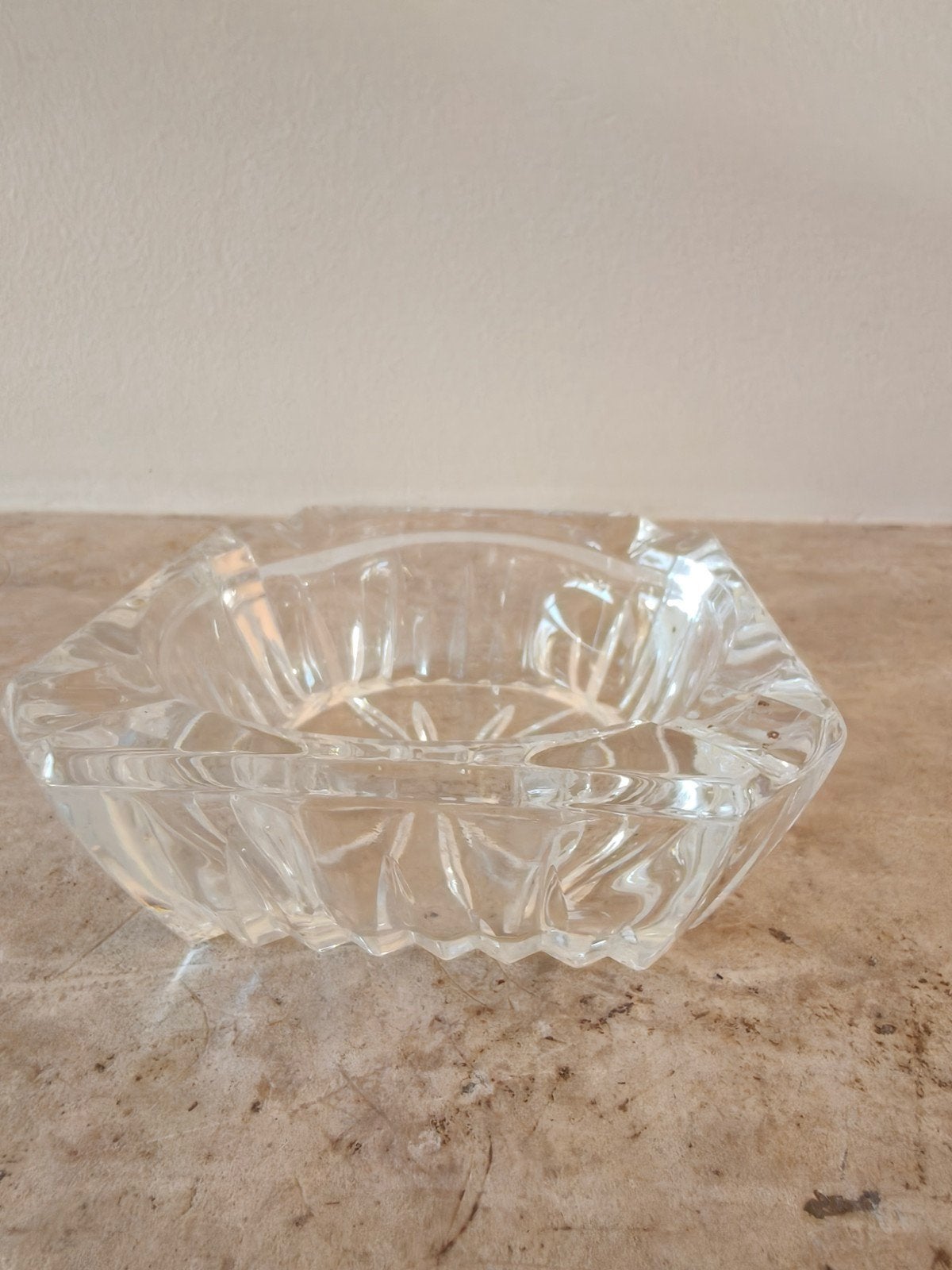 asbak van Kristal glas, Ophalen of Verzenden