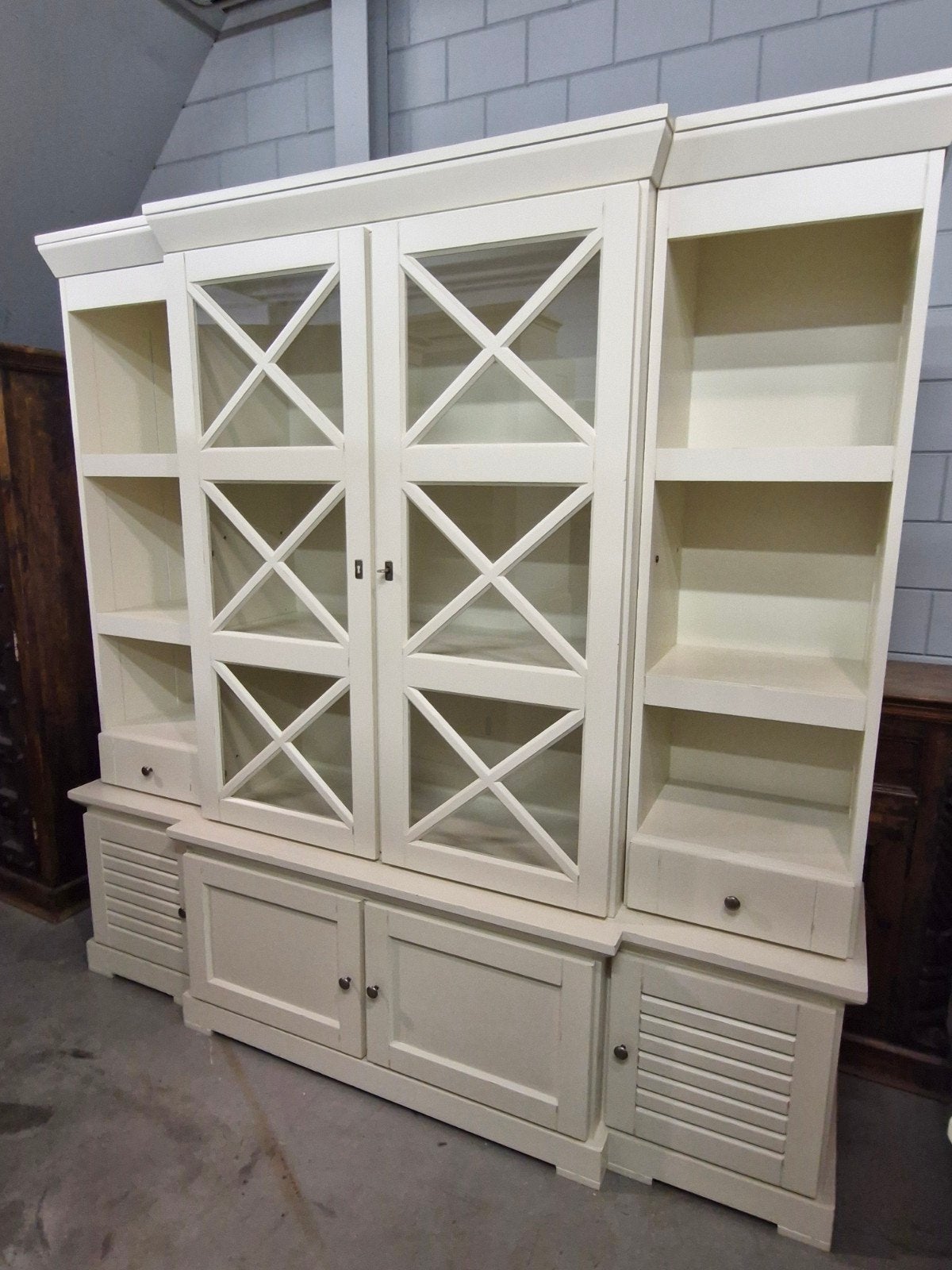 Mooie 4-delige buffetkast - 216x215x51cm, Ophalen, Gebruikt, Met deur(en), 200 cm of meer