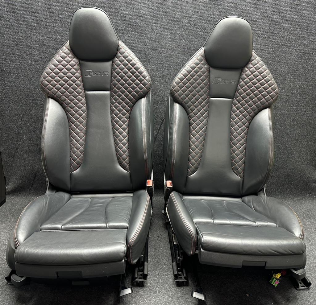 Audi RS3 8V zwart leder stoelverwarming, Auto-onderdelen, Interieur en Bekleding, Audi, Gebruikt, Eu, Audi