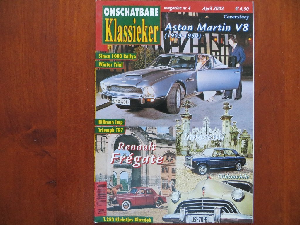Onschatbare Klassieker 4 2003 Aston Martin V8, Frégate, Ophalen of Verzenden, Nieuw, Renault