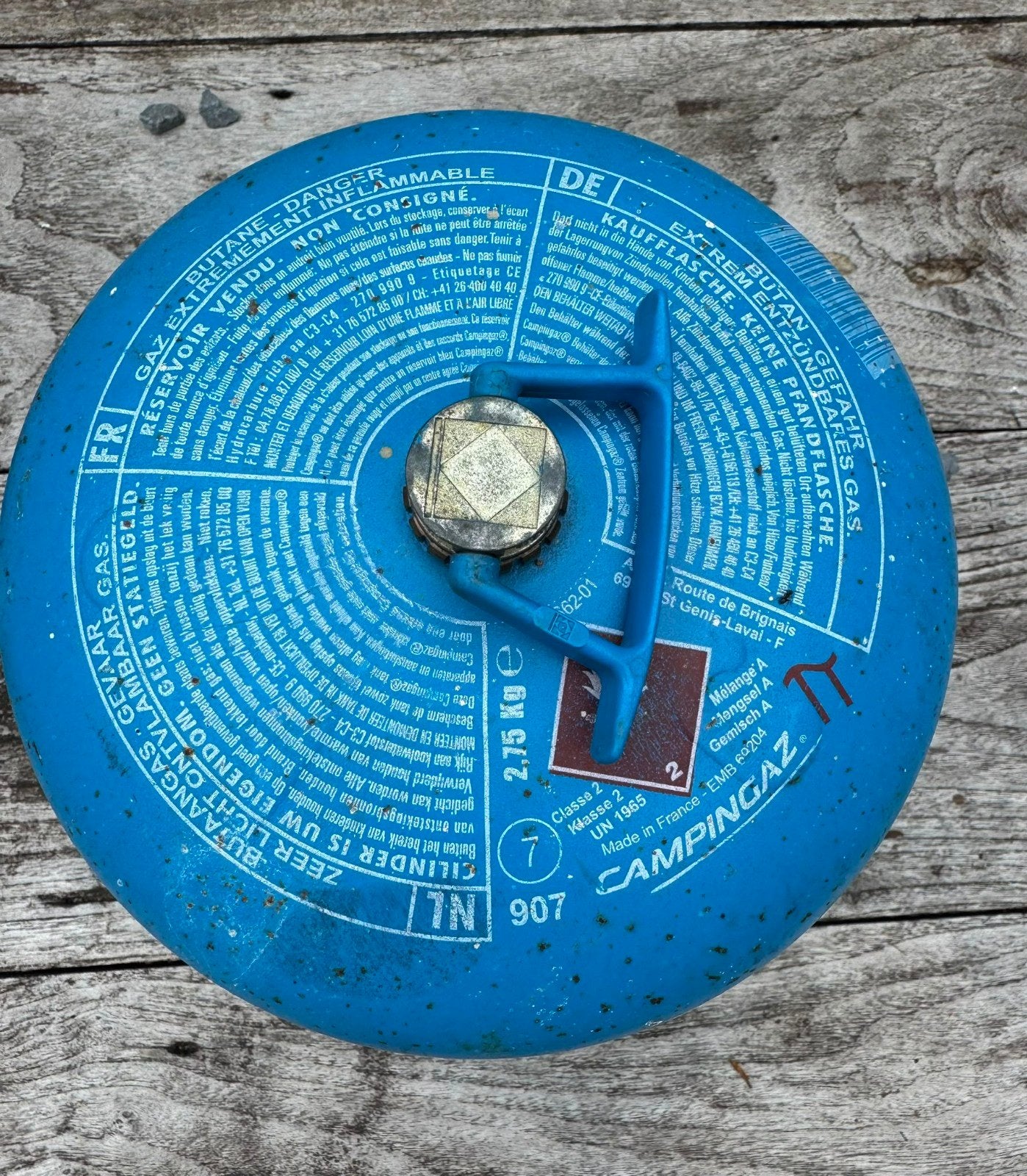 Campinggazfles voor camping, blauw, 907, Caravans en Kamperen, Ophalen