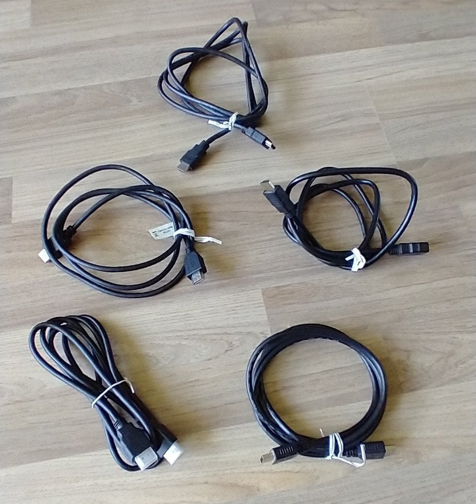 5 stuks High Speed HDMI kabel, Audio, Tv en Foto, Ophalen of Verzenden, Zo goed als nieuw, Minder dan 2 meter, HDMI-kabel
