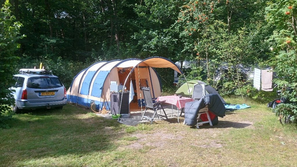tent michigan 4 vrijbuiter, Caravans en Kamperen, Tenten, Ophalen, Gebruikt, Tot en met 4