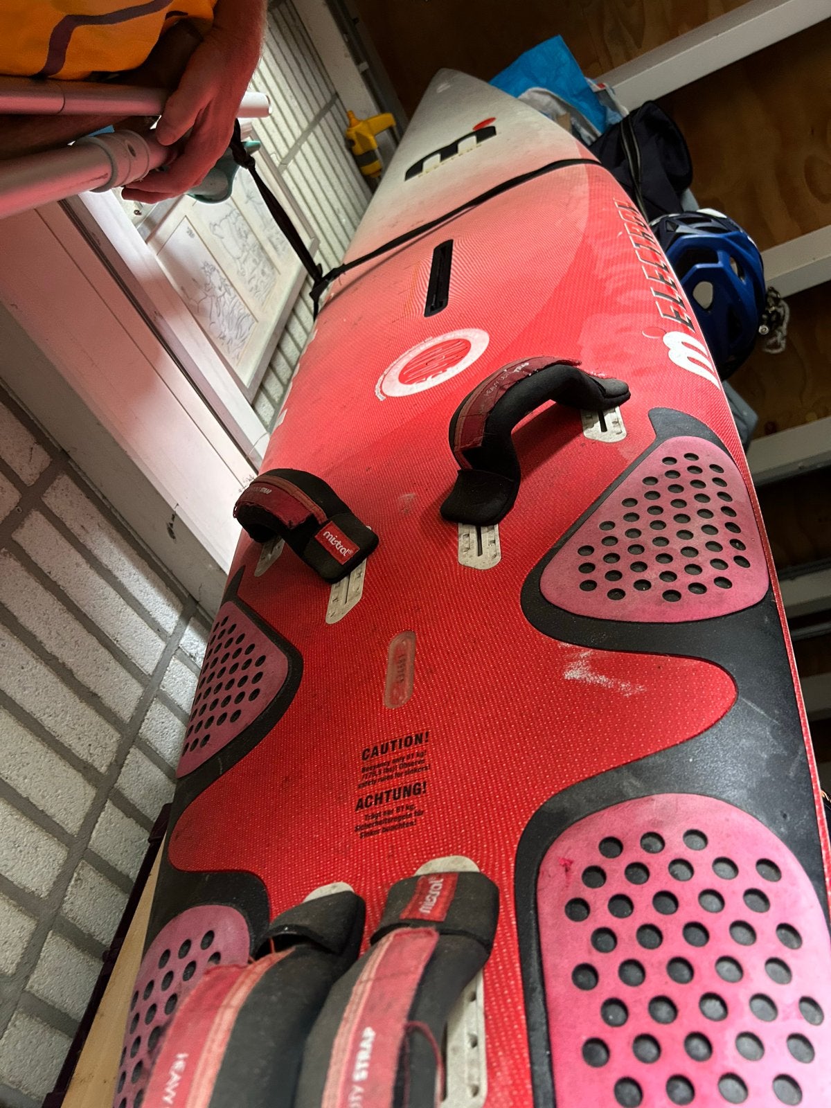Mistral Electron windsurfboard, Watersport en Boten, Met voetbanden, Gebruikt, Ophalen of Verzenden, Plank