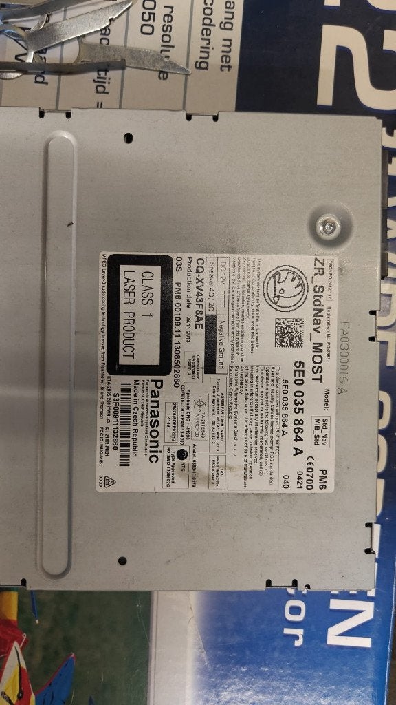 Skoda Columbus MIB2 Navigatie Unit 5E0 035 020 D, Ophalen of Verzenden, Gebruikt