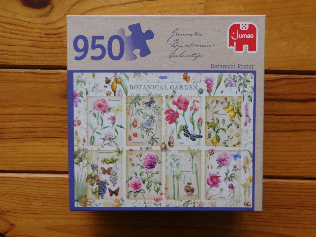 Puzzel 950 st. Botanical Flowers Janneke Brinkman JBS Jumbo, Ophalen of Verzenden, 500 t/m 1500 stukjes, Zo goed als nieuw, Legpuzzel
