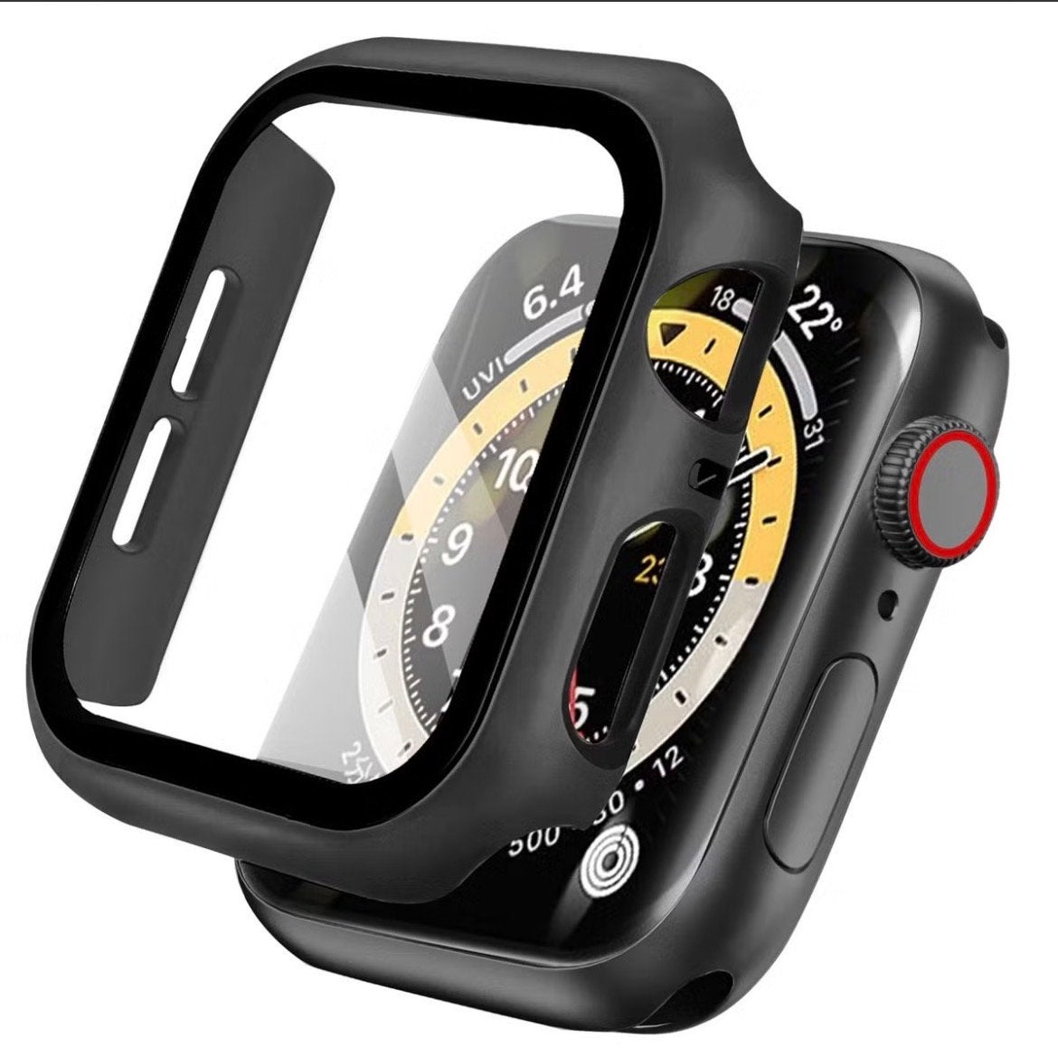 Apple Watch Beschermhoesje met Geïntegreerde Screenprotector, Ophalen of Verzenden, Nieuw, Zwart
