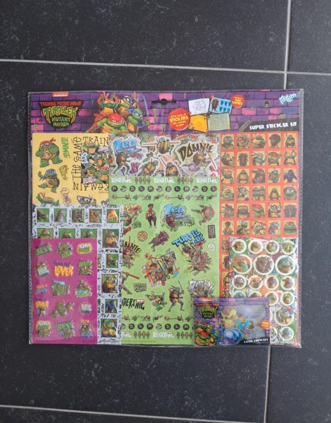 Super Sticker Set Teenage Mutant Ninja Turtles, Ophalen of Verzenden, Nieuw, Strip of Tekenfilm