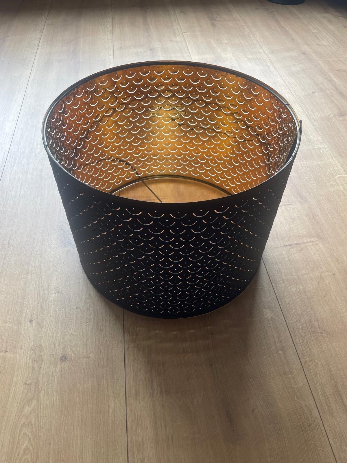 Lampenkap ikea 44 cm, Overige typen, Zwart, Rond, Zo goed als nieuw