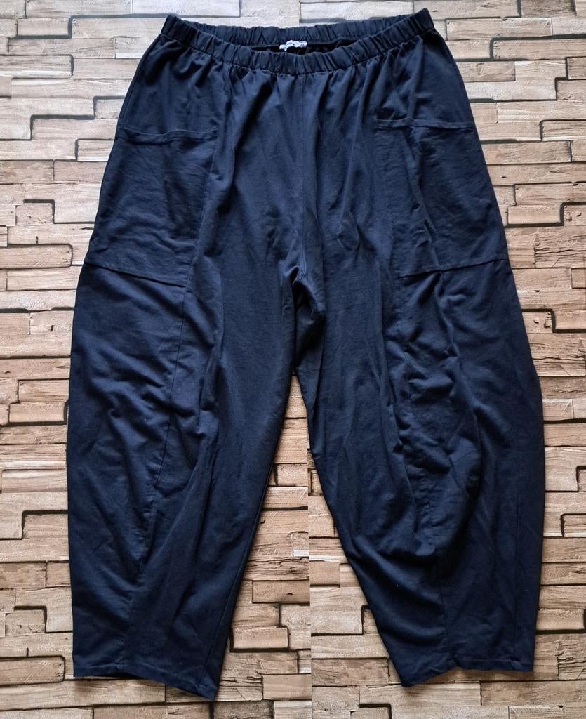 MOONSHINE- Wijde katoenen broek, XXL/XXXL, Verzenden, Zwart, Zo goed als nieuw, X