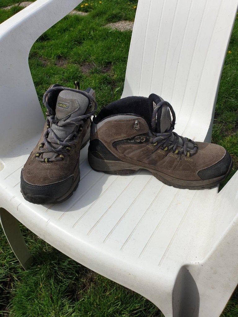 Leuke wandelschoenen. Mt 41 Merk Hi Tec, Bruin, Verzenden, ., Zo goed als nieuw