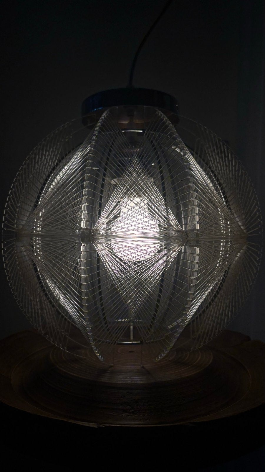 Paul Secon - Hanglamp 1960, Ophalen of Verzenden, Gebruikt, Kunststof, E27 (groot)