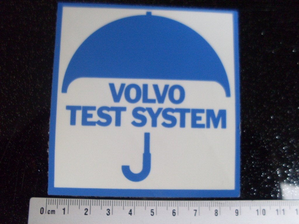 ruit sticker volvo test system logo paraplu, Verzenden, Zo goed als nieuw, Auto of Motor