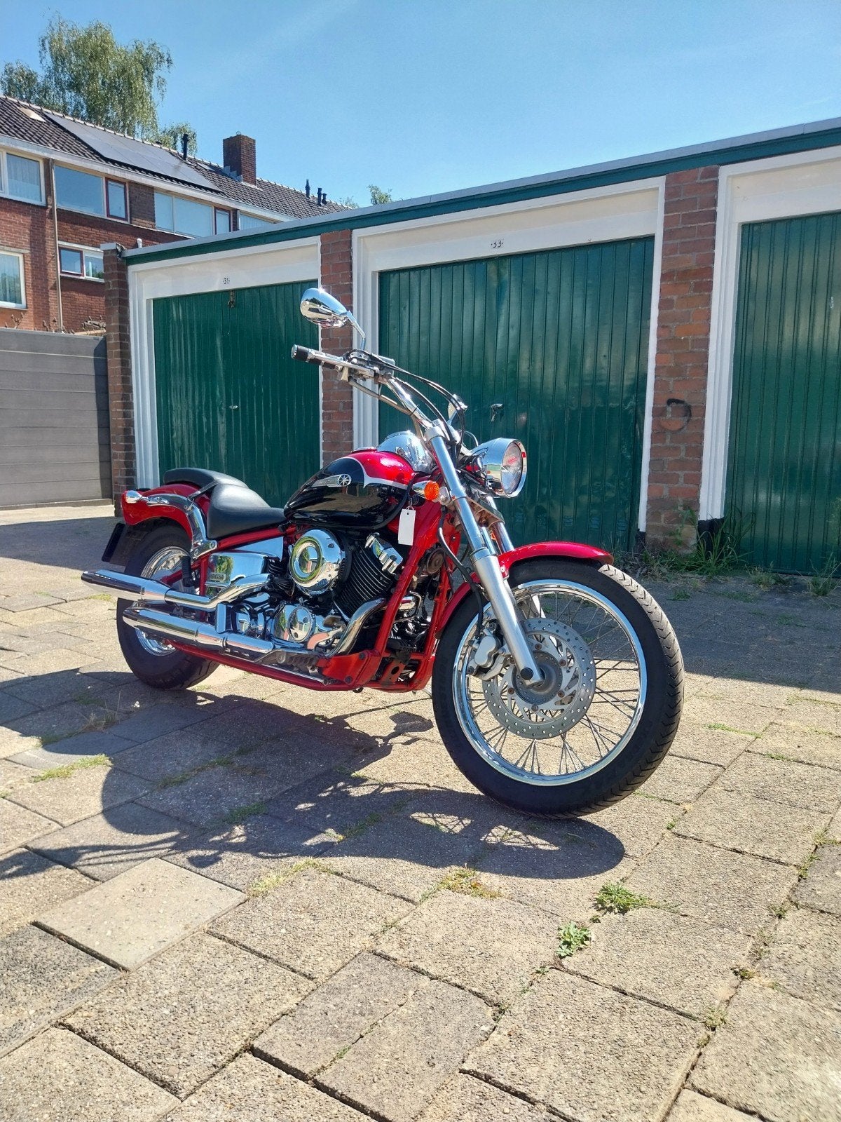 Yamaha Dragstar 650 Custom - Rood/Zwart Chopper, Motoren, Particulier, Chopper