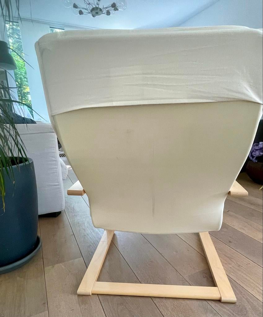 IKEA Poäng stoel wit- ideaal voor studenten- of jeugdkamer, Huis en Inrichting, Stoelen, Ophalen, Gebruikt, Wit, Eén