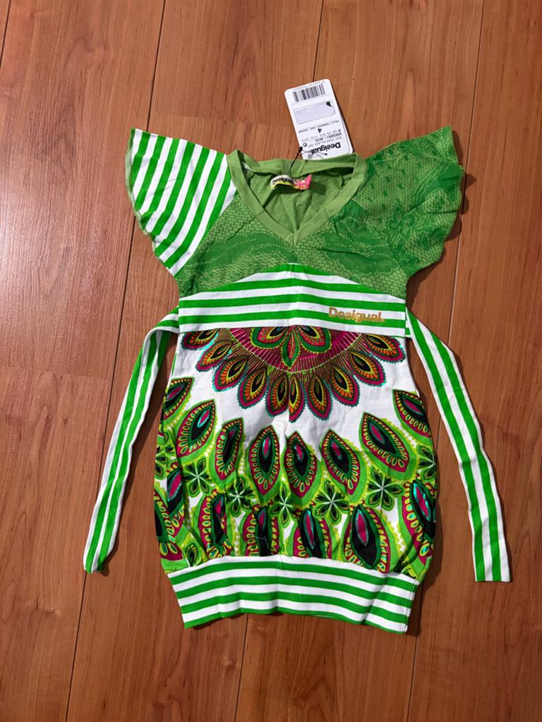 Desigual Kinderjurk / tuniek - Nieuw met kaartjes - Maat 4, Ophalen of Verzenden, Nieuw, Meisje, Jurk of Rok